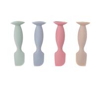 SPYMINNPOO 4 Uds Mini Aplicador de Crema para Pañales Espátula de Pasta de Trasero de bebé de Silicona Suave para Bebés, Proceso de de Pañales Más Fácil, 4,13 Pulgadas