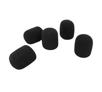SPYMINNPOo 5 Uds Cubierta de Micrófono Micrófono Pantalla de Viento Cubierta de Micrófono Parabrisas Espesado Esponja Conjunto de Accesorios Equipo de Grabación de Música Negro