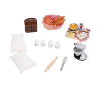 SPYMINNPOO Accesorios de Cocina para Casa de Muñecas, Mini Cosas en Miniatura a Escala 1:12 para Cocina de Casa de Muñecas con Batidora de Pie, Rodillo de Harina y Otros