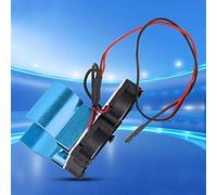 SPYMINNPOO Accesorios RC, Aleación de Aluminio 540 545 550 Disipador de Calor del Motor con Ventilador Dual y Sensor de Temperatura, para HPI HSP Axial Himoto 1/10 RC Modelo de Coche (BLUE)