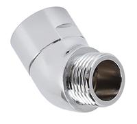 SPYMINNPOO Adaptador de de Latón para Cabezal de Ducha Giratorio para de Ducha de Montaje en Pared G1/2 Pulgadas para la Mayoría de las Duchas Estándar Accesorio de de Mano Plateado de 1,8 X 1,3