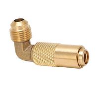 SPYMINNPOO Adaptador de Recarga de Propano, de Latón de 90 Grados para Conexión de 9/16 a 5/8, Ideal para Parrillas de Piedra Negra y Tanques de Combustible de Alta Presión