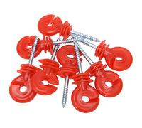 SPYMINNPOO Aislador de Cerca Tornillo en Anillos Protección Solar a Prueba de Lluvia Acero Plástico 50PCS para Cerca Electrónica