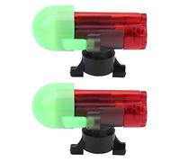 SPYMINNPOO Alarma para Caña de Pescar, Sensor de Luz LED con Alarma Sonora para Pesca Nocturna, Ultrabrillante para Pesca en Mar y Hielo, 2 Juegos Incluidos