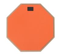 SPYMINNPOO Almohadilla de Batería de Práctica, Almohadilla de Batería Silenciosa de Doble Cara de 8 Pulgadas con Caucho de Madera de Alta Densidad y Polímero EVA, para Principiantes (ORANGE)