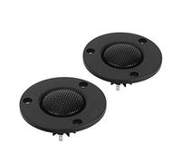 SPYMINNPOO Altavoz Tweeter para Automóvil 2pcs Tweeters de Domo de Seda de 25 Mm High Definition ABS+Metal 60W 4 con Radiadores para Agudos Mejorados