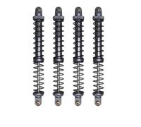 SPYMINNPOO Amortiguadores 4 Piezas de Aleación 1/10 RC Amortiguador con Resorte Doble, Actualización de Suspensión de Alto Rendimiento para Vehículos Todoterreno sobre Orugas, Amortiguadores de (GRAY)