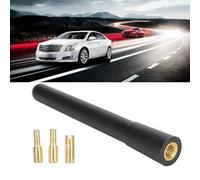SPYMINNPOO Antena Corta para Automóvil Antena de Señal Elegante para la Mayoría de los Automóviles de Radio Am/FM con 3 Tornillos, de Radio Automática Negra Duradera para Mejorar la Señal