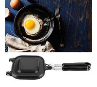 SPYMINNPOO Bandeja para Hornear Eléctrica Antiadherente de Doble Cara para Máquina de Desayuno, Sartén Tostadora para Sándwich con Distribución Uniforme del Calor para Cocinar en Casa, Aluminio