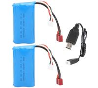 SPYMINNPOO Batería de Litio RC, Batería Lipo de 7,4 V 1500 MAh 15C con Cable de Carga Batería de Litio Recargable para Barco de Coche RC Battery Accesorios Battery Accesorios para Modelos De Coches