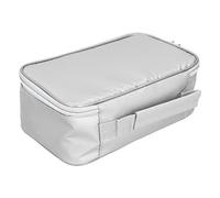SPYMINNPOO Bolsa de Documentos Ignífuga, Portátil, Ligera, Ignífuga, para Viajes en Casa, Oficina, Bolsa Segura Impermeable con Cerradura para Organizador de Almacenamiento de Archivos (SILVER)