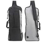 SPYMINNPOO Bolsa de Yoga Acolchada Mochila de Gimnasio Portador de Gran Capacidad para Hombres y Mujeres Oscuro y Gris 11.0x4.3x26.7 in