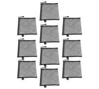 SPYMINNPOO Bolsa para Documentos con Cremallera Impermeable Resistente Al Desgarro Tamaño de Papel A5 Bolsa Organizadora de Documentos Conveniente para la Oficina y los Viajes Nylon Negro 10 Piezas