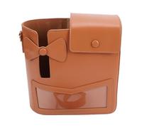 SPYMINNPOO Bolsa Portadora de Bebidas, Correa Ajustable, Bolsa para Hombro, para Bebidas, Bolso para Taza de Agua, Bolsas para Compras, Viajes Al Aire (Brown)