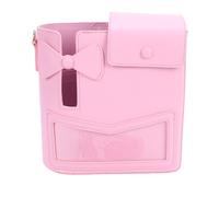 SPYMINNPOO Bolsa Portadora de Bebidas, Correa Ajustable, Bolsa para Hombro, para Bebidas, Bolso para Taza de Agua, Bolsas para Compras, Viajes Al Aire (Pink)