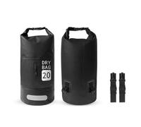 SPYMINNPOO Bolsa Seca Impermeable, Mochila Enrollable de 20 litros, Cubo de PVC, Bolsa de Natación para Playa con Tiras Reflectantes, Bolsillo Frontal, Anillos en D para Acampar, (un Paquete)