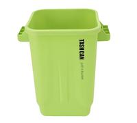 SPYMINNPOO Bote de Basura de Cocina, Papelera de Plástico de Gran Capacidad para el Hogar y la Oficina, Diseño Moderno Blanco, Verde, Negro (GREEN)