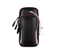 SPYMINNPOO Brazalete Deportivo, Brazalete Universal para Correr Soporte para Teléfono para de hasta 6,5 Pulgadas, Impermeable a Prueba de Sudor con Cinturón Ajustable, para Correr (Pink)