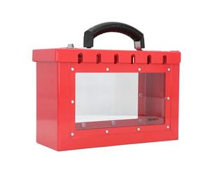 SPYMINNPOO Caja de Bloqueo de Grupo de Etiquetado y Bloqueo Placa de Acero Duradera Gestión Visual para Gestión de Materiales de Construcción de Fábrica