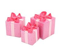 SPYMINNPOO Cajas de a Escala 1/12, Lindas Cajas en Miniatura, Paquetes de Navidad de Papel para Bricolaje, Juego de Figuras para Decoración Navideña, 3 Piezas de Mini de Adornos, para Casa de