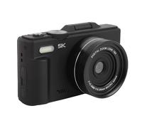 SPYMINNPOO Cámara de Video de 5k, Resolución de Fotos de 75MP, Zoom Digital de 18x, Cámara Digital de Pantalla de 180 ° para la Vida de Viajes