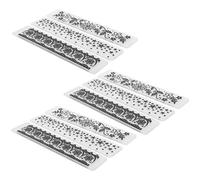 SPYMINNPOO Carpeta de Relieve Plantilla Cóncava-convexa Duradera de Plástico para Manualidades en Papel Kit de Bricolaje para Hacer Tarjetas Álbum de Recortes 14,8 X 3 Cm 9 Piezas, Apto para