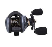 SPYMINNPOO Carrete Baitcaster de Alta Velocidad, Fácil Operación, Señuelo, Carrete de Pesca para Todas Las Aguas ABS + Metal Dorado (Mano Derecha)