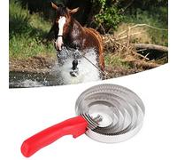 SPYMINNPOO Cepillo para Picazón de Caballos, Peine de Curry de Acero Inoxidable Duradero, Peine para Derramamiento de Caballos Grandes, Aseo para Trabajadores Estables, Metal