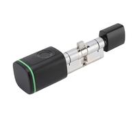SPYMINNPOO Cerradura de Puerta de Entrada sin Llave con 100 Huellas Dactilares, Control Remoto de Aplicación Inteligente, Cerrojo de Seguridad de Aleación de Aluminio para Puertas Delanteras de 1,4