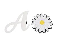 SPYMINNPOO Charms de Bolsas de Playa 2 Paquete de Accesorios de Letras Decorativas de Alfabeto Personalización Interminable de Estilo único Que Se Destaca con Fácil Inserto para la Personalización
