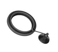SPYMINNPOO Círculo de Comida Flotante para Pecera de Plástico, Anillo Alimentador con Ventosa Fuerte Que Evita Que los Alimentos Se Extiendan para Peces (Black)