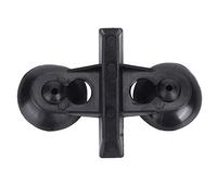 SPYMINNPOO Clamp/Holder de Separación de Acuario Clamp/Holder de Soporte Divisor de Tanque de Peces de PVC Fuerte para Cría Prevenir Peleas 40 Piezas Blanco Negro para Criador de Peceras (Black)