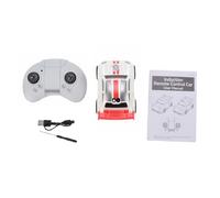 SPYMINNPOO Coche de Deriva de Dibujos Animados con Control Remoto C6, Coche RC de 4 Canales Versión Q con Luces Musicales y Velocidad de Automático, para Niños y Principiantes (White)