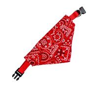 SPYMINNPOO Collar de Cachorro Bandana Ajustable Transpirable Collar de de Moda con Bufanda para Gato Conejo Rojo (Largo 2,0 cm/0,8 Pulgadas)