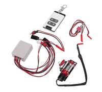 SPYMINNPOO Conectividad de Doble Puerto Conjunto de Cabrestante RC con Control Remoto Intuitivo para Vehículos RC Crawler de Escala 1/10, con Kit de Control Remoto de Aluminio de Aleación de