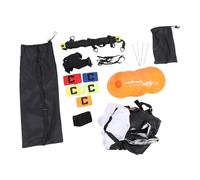 SPYMINNPOO Conjunto de Entrenamiento de Velocidad de la Escalera de Agilidades, Equipo de Entrenamiento de Fútbol de Fútbol con Conos de Fútbol con Estacas de Tierra para Paraguas para
