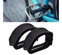 SPYMINNPOO Correa para Pedales de Bicicleta, Ajustable sin Hebilla, Autoadhesiva, para Bicicleta de Carretera, de Montaña y Plegable, con Material de Poliéster para