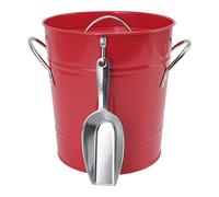 SPYMINNPOO Cubo de Hielo con Asa, Cubierta de Doble Pared para un Tiempo Congelado Más Prolongado para Fiestas en el Hogar en el Bar, Contenedor Enfriador de Cerveza de Plástico Galvanizado,