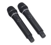 SPYMINNPOO de Micrófono Dinámico Inalámbrico de Micrófono Dinámico Inalámbrico BT de Mano Dual con Reverberación de Duración de Batería Larga para Karaoke Stage Studio