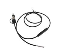 SPYMINNPOO Endoscopio Portátil 3 en 1 para con Lente de 3,9 Mm 6 Luces LED Ajustables Cámara de Inspección HD 1280x720 IP67 Impermeable para Tuberías, Fontanería, Mecánico Automotriz (Cordón suave