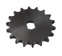 SPYMINNPOO Engranaje de Piñón del Motor de Cadena 428, Piñón de Acero Al Carbono para Motores de Engranajes MY1020 MY1012 ZXF1122 Aptos para E Bike Go Kart 12x17mm (18T)