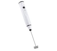 SPYMINNPOO Espumador de Leche Eléctrico, Herramienta de Cocina Doméstica Portátil para Cafeterías, 3 Configuraciones de Velocidad, Recargable por USB, 11,4 Pulgadas, Plateado (WHITE)