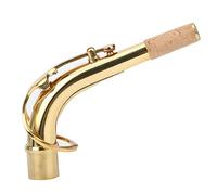 SPYMINNPOO Exquisito Tubo de Cuello de Curva de Latón de Latón 2,45 Cm, Excelente Tono y Entonación para Saxofonistas Profesionales (GOLD)