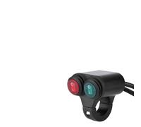SPYMINNPOO Faro de la motocicleta en interruptor apagado 22mm universal volante interruptor con 2 controles separados para Faros peligro freno luz niebla cuerno de luz (D)