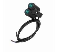SPYMINNPOO Faro de la motocicleta en interruptor apagado 22mm universal volante interruptor con 2 controles separados para Faros peligro freno luz niebla luz cuerno (A)