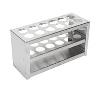 SPYMINNPOO Gradilla para Tubos de Ensayo, Acero Inoxidable 304, 12 Orificios, Diseño de 3 Niveles para Laboratorio, Ideal para Experimentos Científicos y Usuarios de Tubos Centrífugos