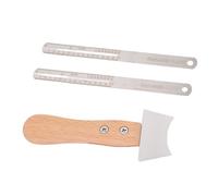SPYMINNPOO Guitar Fret Slot Saw Cutter & Bridge Slot Scraper, 2 Rulers & Dual Saw Teeth para Reparación y Mantenimiento