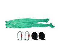 SPYMINNPOO Hamaca Aérea para Yoga, Eslinga de Seda Aérea para Interiores con Kit de Instalación Completo para Yoga, Fitness, Estiramientos y Acrobacias (Green)