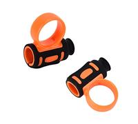 SPYMINNPOO Herramienta Auxiliar para Baquetas para Principiantes, Agarre Cómodo, Protege los Dedos, Abrazadera/soporte Reutilizable, Adecuado para Promark, Vic Firth, para Baquetas (naranja negro)