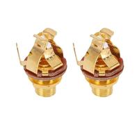 SPYMINNPOO Jacks de Salida de Guitarra de 2pcs, Actualización de 4 Puntos, 1 Conector Mono de 6.35 Mm de 4 Pulgadas, para Reducir el Ruido de Zumbido Suelto (GOLD)